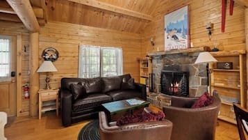 Télévision, cheminée