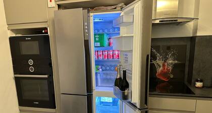 Stylish 1BR Apt w/ Fireplace & High-speed Wifi