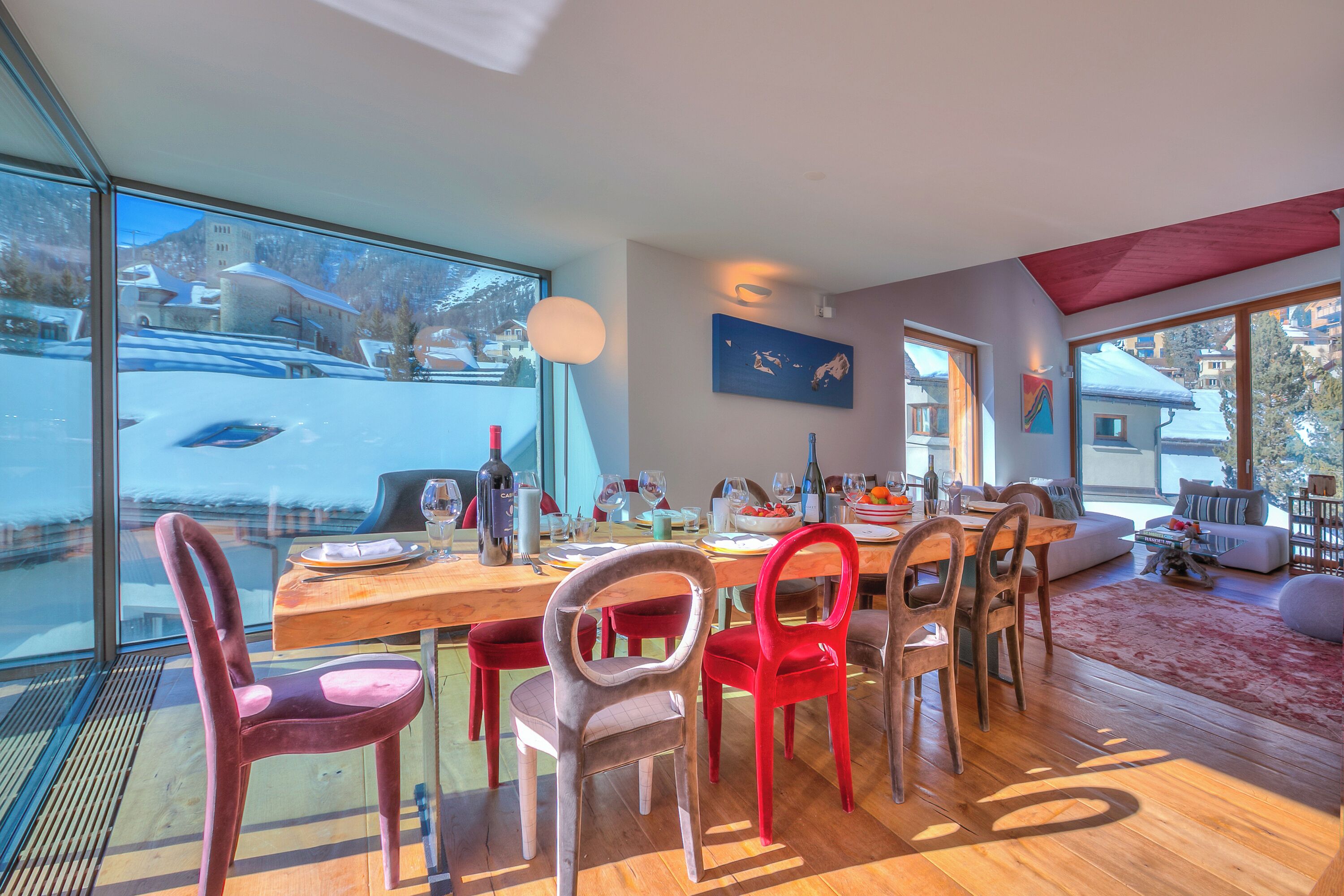 Family Villa, Multiple Bedrooms (Boutique Chalet Moritz) | Dining