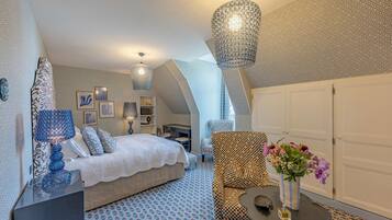 Chambre Double Luxe, salle de bains attenante, vue océan ("Victoria") | 1 chambre, literie de qualité supérieure, matelas Select Comfort