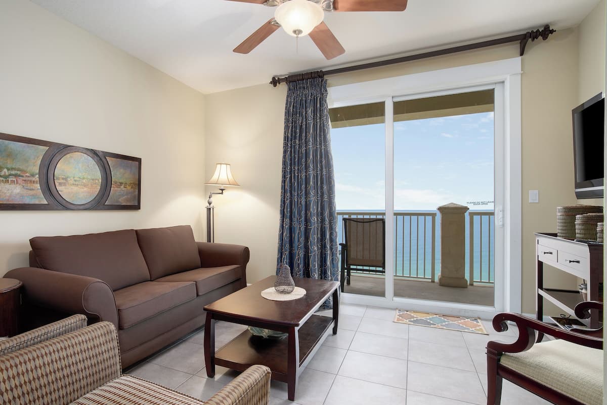 Condo, Multiple Beds, Balcony, Ocean View (Grand Panama 1-2005) | Living area | 50-inch flat-screen TV with cable channels, TV