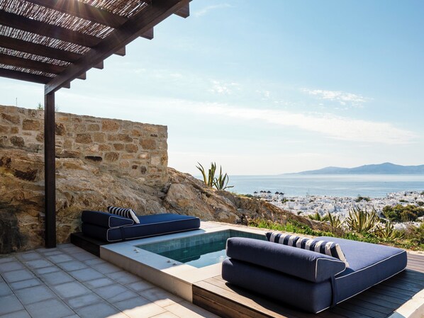 Suíte júnior, vista para o mar (Outdoor Hot Tub) | Terraço/pátio