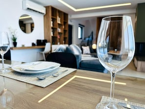 Villa, Multiple Bedrooms, Private Pool, Garden View | Dining - Skyline Serenity Villa 10pl 4bd 3ba .3min To Beach (Platanias)