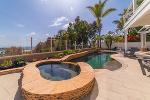 Pool - Stunning Pacific View Resort Home Overlooking Ocean and Batiquitos Lagoon. (Carlsbad)