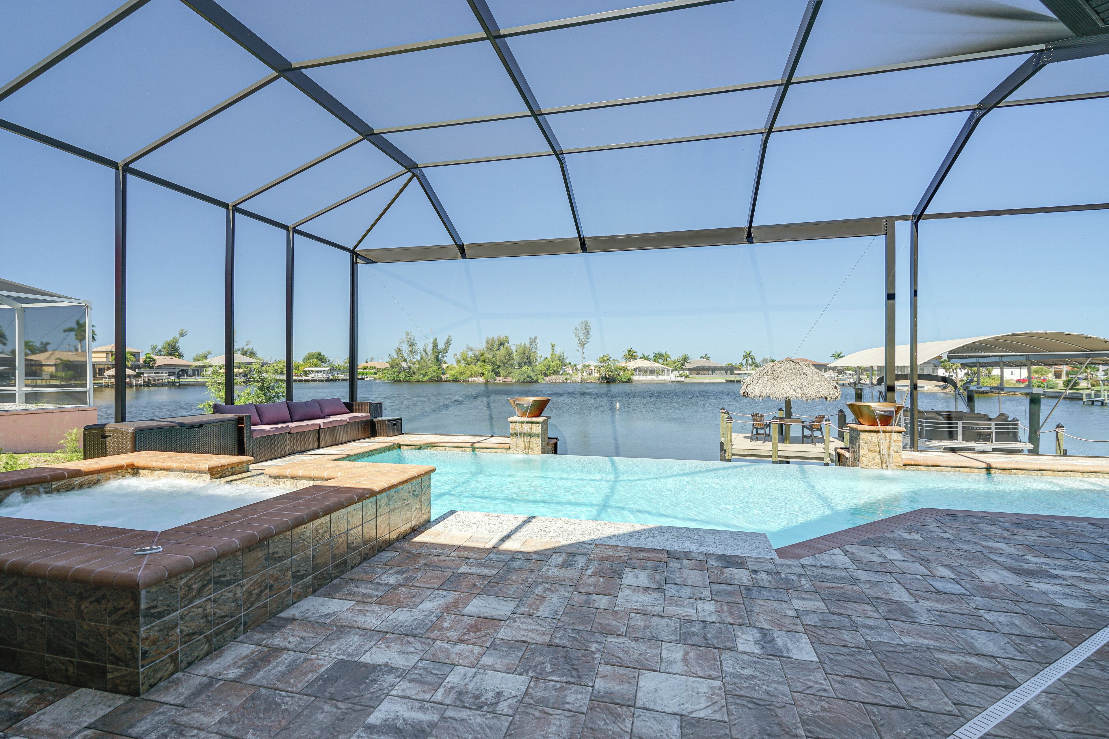 Una piscina riscaldata