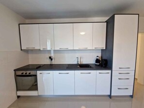 Fridge, oven, stovetop, dishwasher