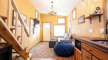 TV connectée, cheminée