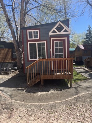 Exterior detail - Discover Tiny Living: Spacious Pinewood Tiny Home in the Heart of Lyons, CO (Lyons)