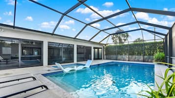 A heated pool