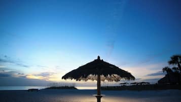 Sun loungers, beach towels