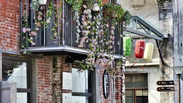 Udsigt fra overnatningsstedet