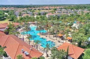 Outdoor pool, a heated pool - 5bd Sunset Cove next to Mickey!  (Davenport)