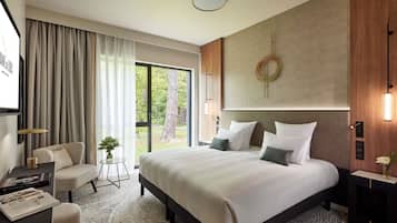 Colchones con pillow-top y minibar con artículos gratuitos