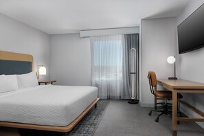 Suite, 1 King Bed, Accessible, Bathtub (Efficiency) | Hypo-allergenic bedding, in-room safe, desk, laptop workspace