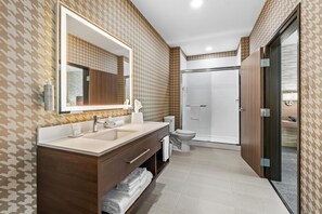 Suite, 1 Bedroom | Bathroom shower - Home2 Suites By Hilton Marion (Marion)