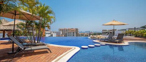 A heated pool