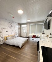 客房, 1 张双人床 (Studio) | 办公桌、熨斗/熨衣板、免费 WiFi、床单