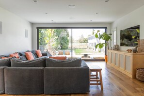 TV, fireplace, offices