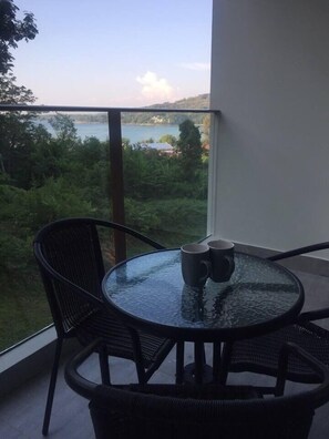 Classic Studio, Partial Ocean View | Balcony view - Convenient studio at Oceana by Lofty (Kamala)