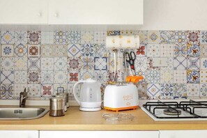 Familieleilighet | Eget kjøkken | Vannkoker og høy barnestol