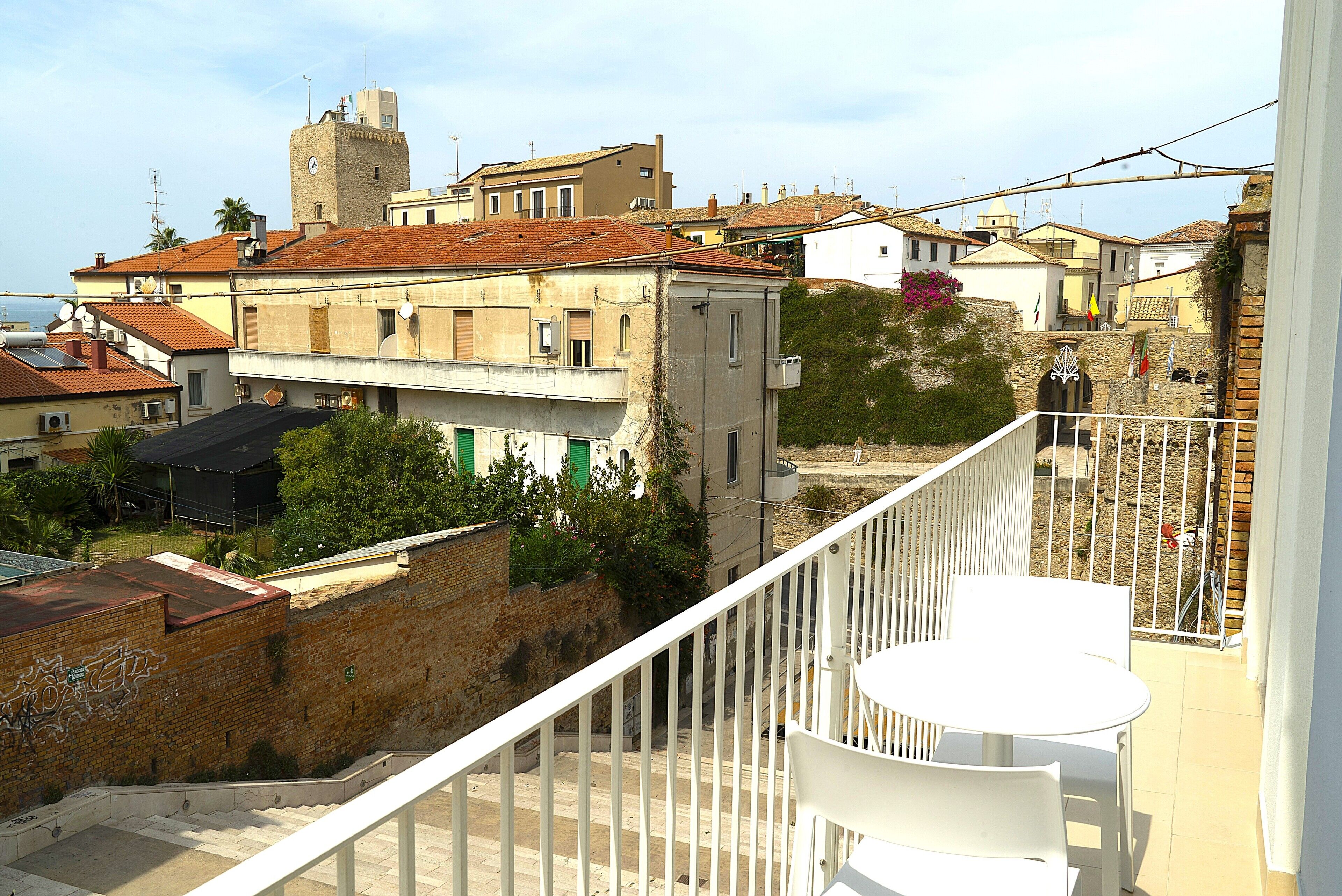 Diamante, suite con jacuzzi, balcone sul borgo antico a Termoli vicino al mare | Ausblick vom Zimmer