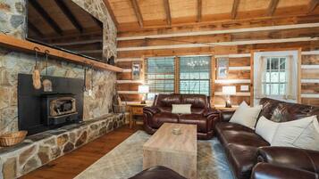 TV, fireplace, offices