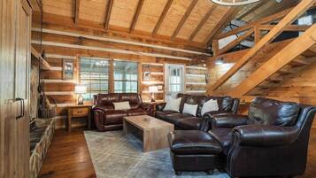 TV, fireplace, offices