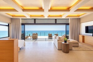 Penthouse Panorama | 1 kamar tidur, minibar gratis, brankas, dan setrika/meja setrika