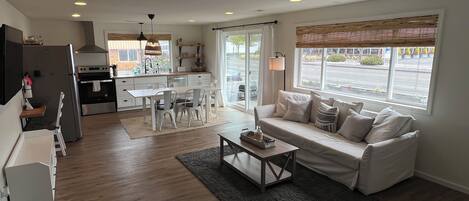 Smart-tv, eldstad och tv-spel