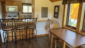 Coffee/tea maker, microwave, oven, stovetop - Cozy 2 bedroom cottage with full kitchen minutes from Pictured Rocks Cruises! (Munising)