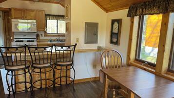 Microwave, oven, stovetop, coffee/tea maker