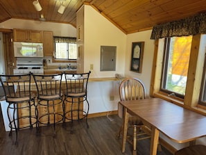 Microwave, oven, stovetop, coffee/tea maker - Cozy 2 bedroom cottage with full kitchen minutes from Pictured Rocks Cruises! (Munising)