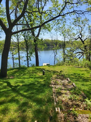 Property grounds - Peaceful home on little Round lake near EAA, Iola car show & the Packer Stadium. (Waupaca)