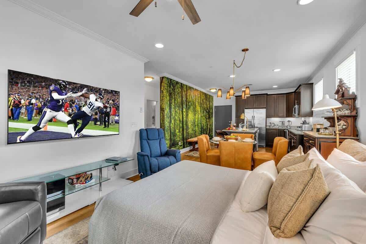 1 chambre, fer et planche à repasser, Wi-Fi gratuit, draps fournis