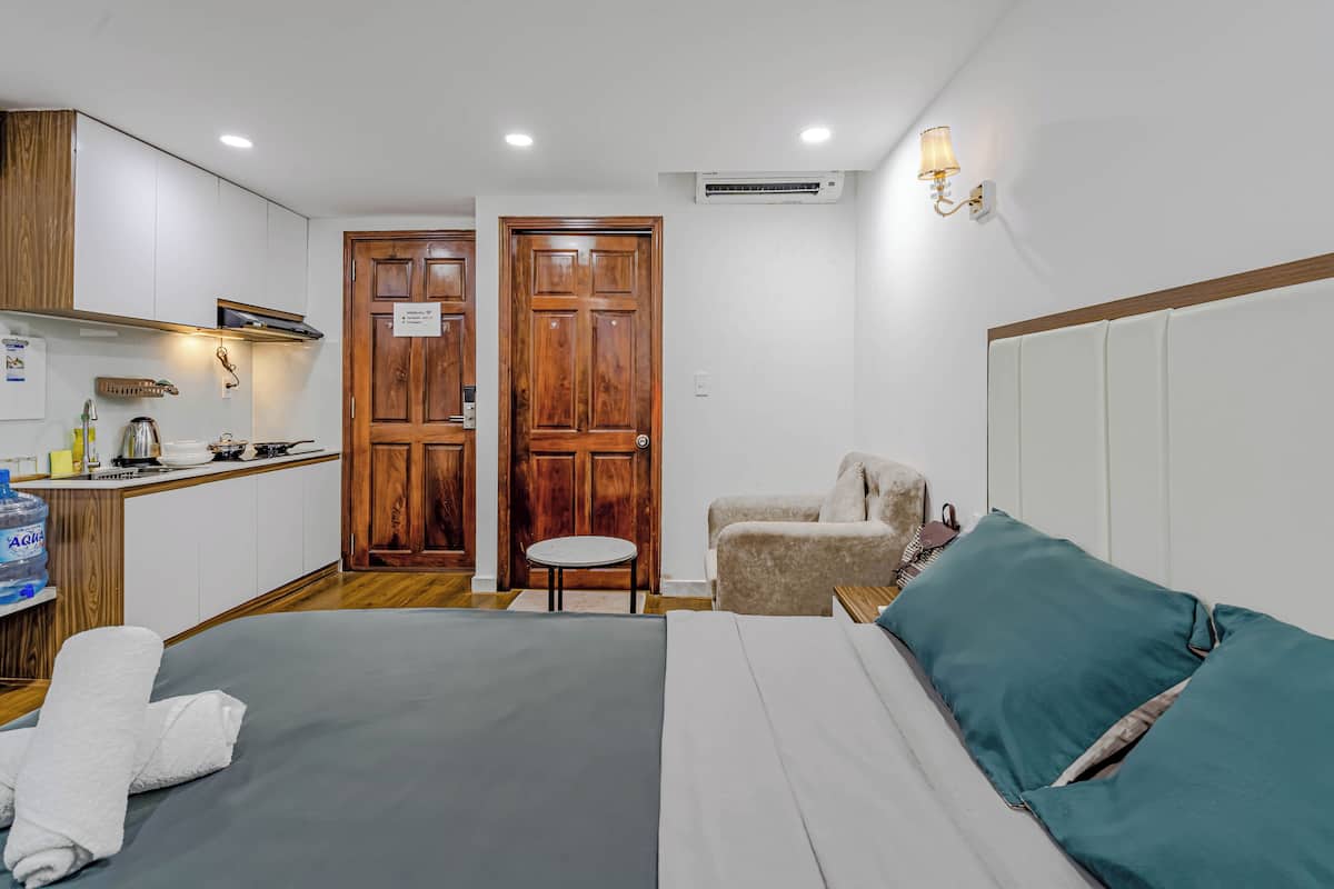 Deluxe-Apartment | 1 Schlafzimmer, Zimmersafe, Schreibtisch, Verdunkelungsvorhänge