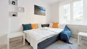 1 makuuhuone, silitysrauta/-lauta, Wi-Fi, vuodevaatteet