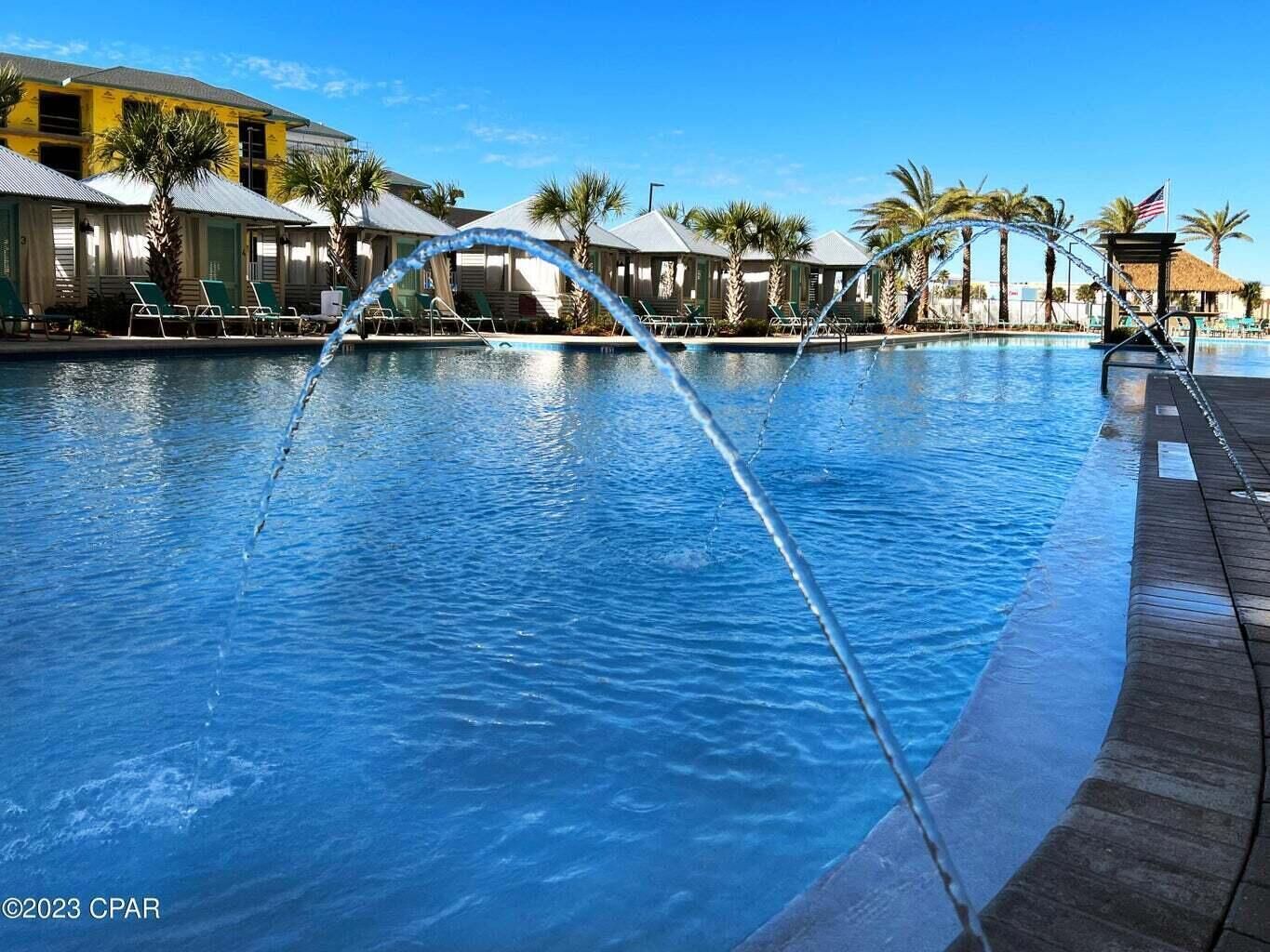 A heated pool