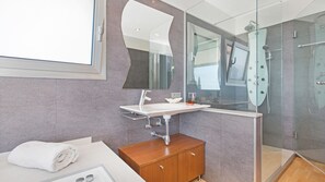 Shower, hair dryer