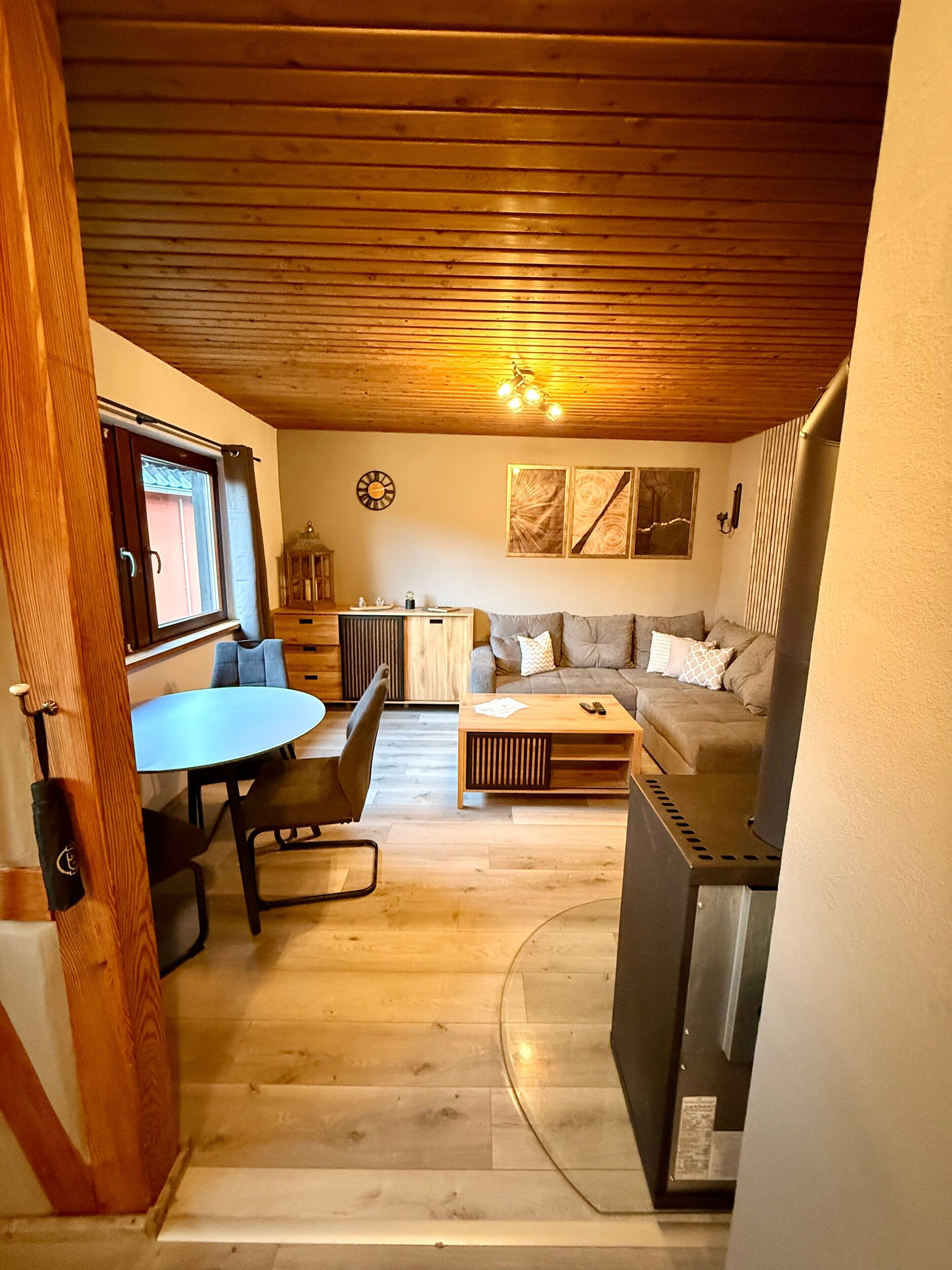 Fernseher, Kamin