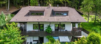 Holiday Apartment 'Schlossblick' with Private Terrace, Balcony and Wi-Fi