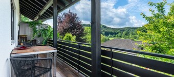 Holiday Apartment 'Schlossblick' with Private Terrace, Balcony and Wi-Fi