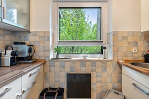 Fridge, oven, stovetop, dishwasher