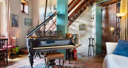 Ferienwohnung 'Il Flauto Magico' mit Bergblick, Gemeinschaftsgarten und WLAN