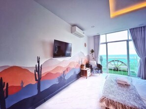 Premium Studio, 1 Bedroom, Kitchen, Ocean View | Individually decorated, individually furnished, desk, laptop workspace