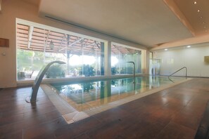 Indoor pool, a heated pool