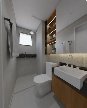Hair dryer, towels, toilet paper - Jardim Paulista Studio Completo (Jardim Paulista São Paulo)