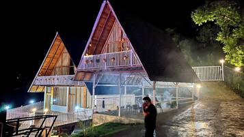 Front of property – evening/night
