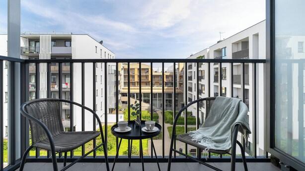 Studio, Balcony | Balcony - Studio in Poznań Near MTP by Renters (Poznan)