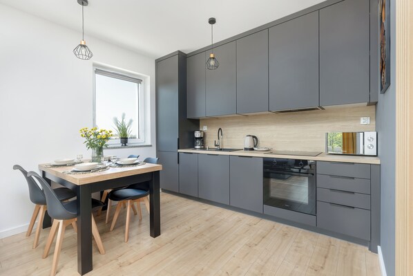 Private kitchen - Cozy Seaside Apartment by Renters (Ustronie Morskie)