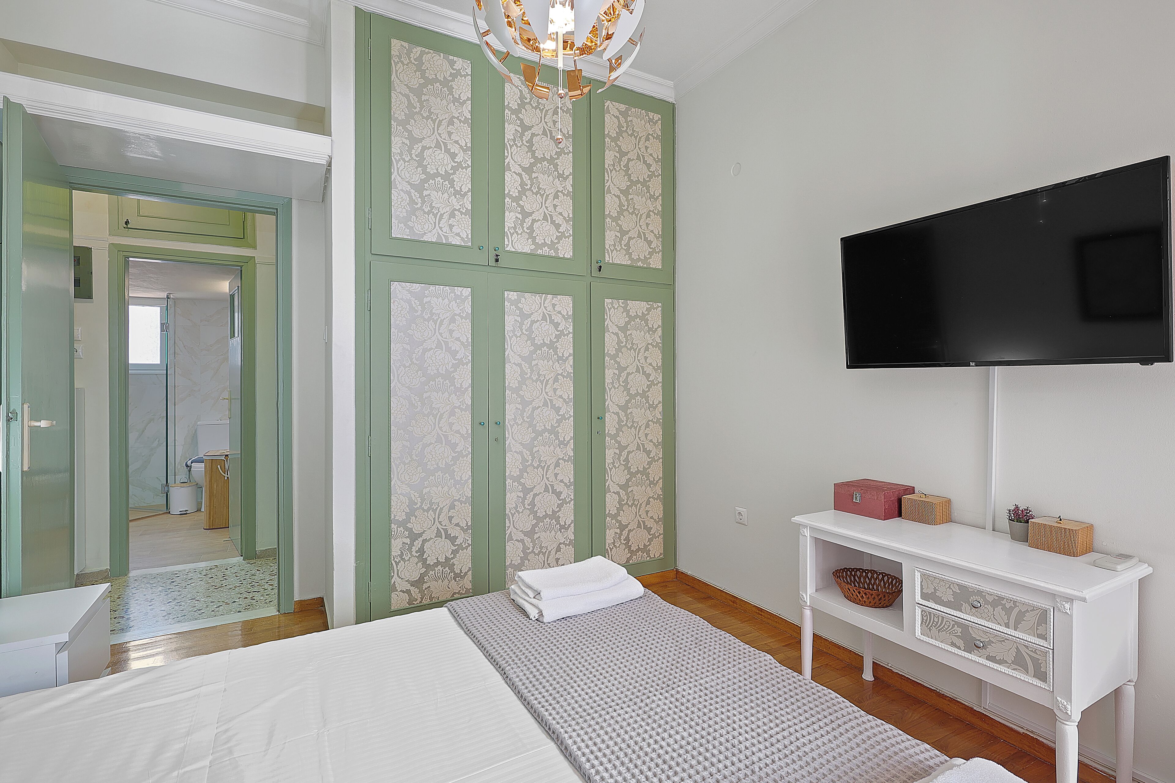 Appartamento Premium, cucina, vista città | Biancheria in cotone egiziano, biancheria da letto di alta qualità